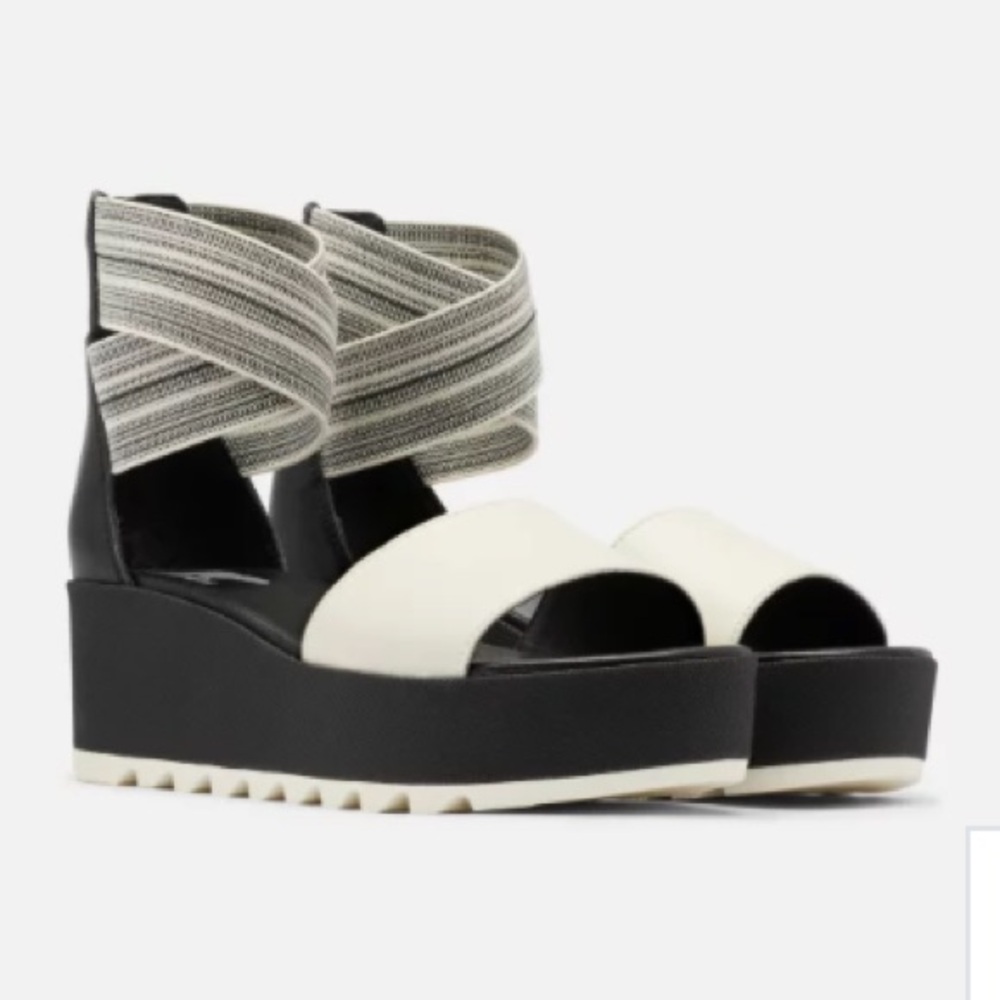 Sorel WOMEN'S CAMERON™ FLATFORM ANKLE STRAP WEDGE SANDAL sz 6.5 - Picture 4 of 13